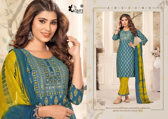 Paribhasha Vol 7 By Kinti Rayon Printed Kurti With Bottom Dupatta Wholesalers In Delhi
